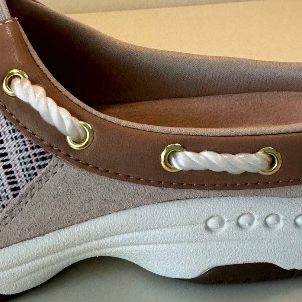 Easy Spirit Womens Travelport Striped Mules Nautical Slip On Clog Sneakers NWOT - Picture 12 of 16
